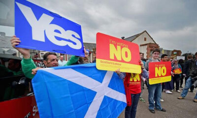 Σκωτία: Μια ημέρα πριν το δημοψήφισμα το "όχι" προηγείται αλλά οριακά
