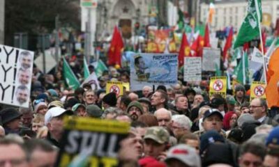 Διαδήλωση στην Ιρλανδία κατά των μέτρων λιτότητας