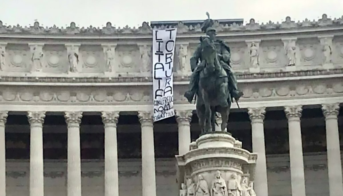 Ρώμη: Εισβολή ακτιβιστών στο Βωμό της Πατρίδας υπέρ του αναρχικού Αλφρέντο Κόσπιτο